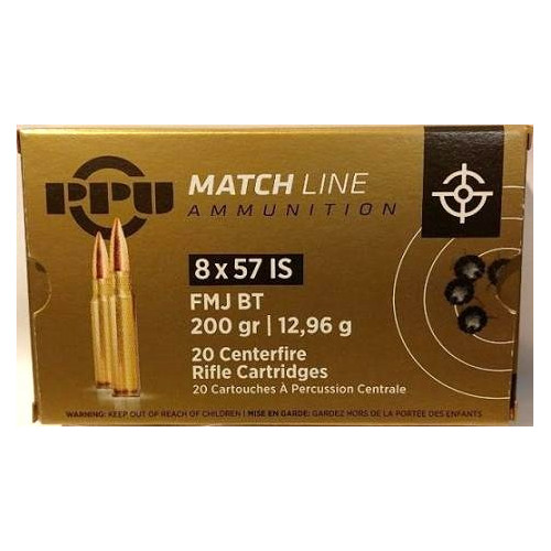 8x57IS  PPU (MATCH  FMJ BT 200gr/12,96g)