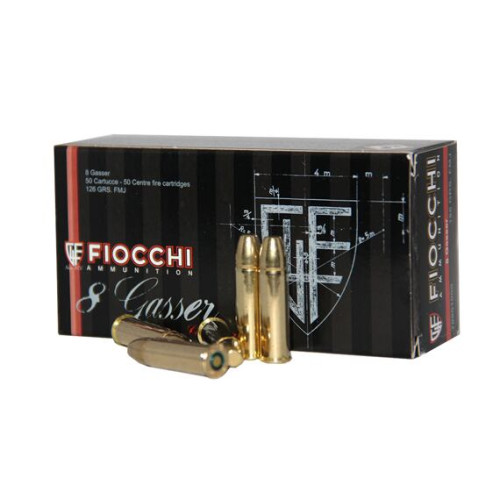 FIOCCHI  8 Gasser  FMJ/126GRS